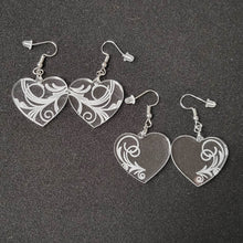 Load image into Gallery viewer, Heart Earrings for Valentine&#39;s Day, Acrylic