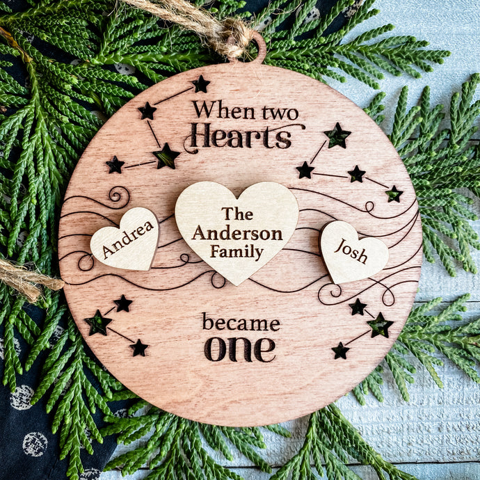Togetherness Ornament - When Two Became One