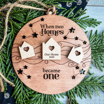 Togetherness Ornament - When Two Became One