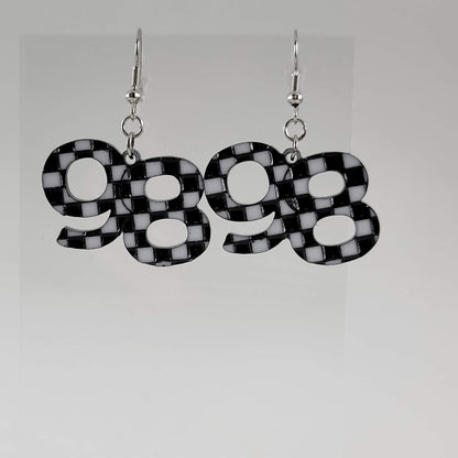 Numbered Earrings